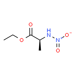 Alanine, N-nitro-, ethyl ester (9CI) Structure