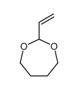 2-ethenyl-1,3-dioxepane Structure