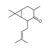 4,7,7-三甲基-2-(3-甲基-2-丁烯基)二环[4.1.0]-3-庚酮结构式