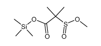 methyl 2-[(trimethylsiloxy)carbonyl]-2-propanesulfinate结构式