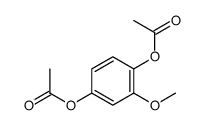 (4-acetyloxy-3-methoxyphenyl) acetate结构式