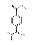 methyl-4(N,N-dimethylcarbamimidoyl)benzoate结构式