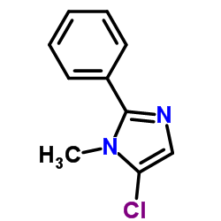 5-氯-1-甲基-2-苯基-1H-咪唑结构式