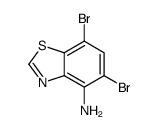 5,7-二溴苯并[d]噻唑4-胺结构式