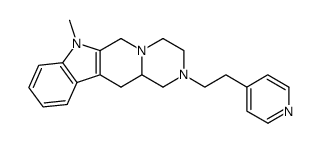 7-methyl-2-(2-(pyridin-4-yl)ethyl)-1,2,3,4,6,7,12,12a-octahydropyrazino[1',2':1,6]pyrido[3,4-b]indole结构式