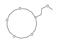 13-(2-methoxyethyl)-1,4,7,10-tetraoxa-13-azacyclopentadecane结构式