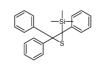 trimethyl-(2,3,3-triphenylthiiran-2-yl)silane结构式