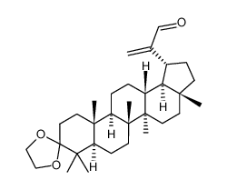 3,3-ethylenedioxylup-20(29)-en-30-al Structure