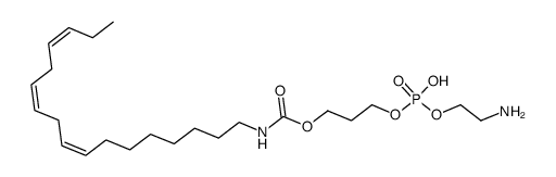 3-carbamoyloxypropyl 2-aminoethyl phosphate结构式