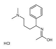 Acetamide, N-(alpha-(3-(dimethylamino)propyl)benzyl)-, hydrochloride结构式