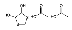 acetic acid,1,3-dithiolane-4,5-diol Structure