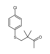 4-(4-chlorophenyl)sulfanyl-3,3-dimethylbutan-2-one Structure