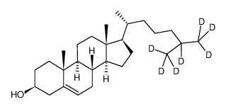 胆固醇-D7结构式