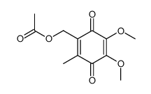 6-acetoxymethyl-2,3-dimethoxy-5-methyl-1,4-benzoquinone Structure