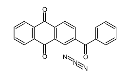 1-azido-2-benzoylanthracene-9,10-dione结构式