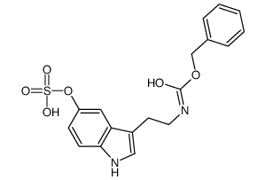 N-Benzyloxycarbonyl Serotonin O-Sulfate Structure