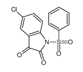 5-chloro-1-(phenylsulphonyl)-1H-indole-2,3-dione Structure