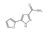 5-(2-呋喃)-1H-吡唑-3-羧酰胺结构式
