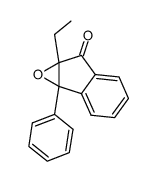 2-ethyl-2,3-epoxy-3-phenyl-indan-1-one结构式