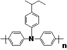 聚[(4,4′-(N-(4-仲丁基苯基)二苯胺)]结构式