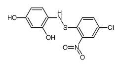 4-chloro-2-nitro-benzenesulfenic acid-(2,4-dihydroxy-anilide)结构式