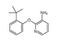 2-(2-(叔丁基)苯氧基)-3-氨基吡啶结构式