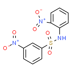 3-Nitro-N-(2-nitrophenyl)benzenesulfonamide结构式