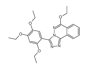 6-ethoxy-3-(2,4,5-triethoxyphenyl)-[1,2,4]triazolo[3,4-a]phthalazine结构式