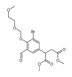 DIMETHYL 2-(3-BROMO-5-FORMYL-4-((2-METHOXYETHOXY)METHOXY)PHENYL)SUCCINATE Structure