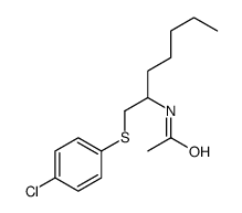 N-[1-(4-chlorophenyl)sulfanylheptan-2-yl]acetamide Structure