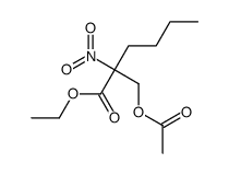 ethyl 2-(acetyloxymethyl)-2-nitrohexanoate结构式