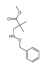 methyl 2,2-dimethyl-3-(phenylmethoxyamino)propanoate结构式