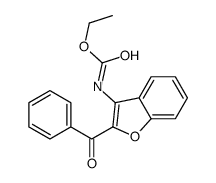ethyl N-(2-benzoyl-1-benzofuran-3-yl)carbamate结构式