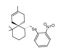 11-(o-Nitrophenylselenomethyl)-3,7,7-trimethylspiro<5.5>undec-2-ene结构式