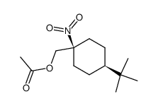 trans-4-(tert-butyl)-1-nitrocyclohexylmethyl acetate Structure