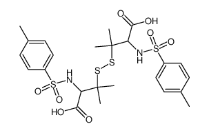 Bis(D-1-(p-Tolylsulfonamido)-1-carboxy-2-methyl-2-propyl) Disulfide Structure
