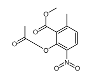 methyl 2-acetyloxy-6-methyl-3-nitrobenzoate结构式