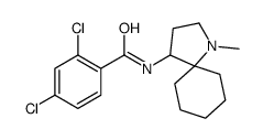 2,4-dichloro-N-(1-methyl-1-azaspiro[4.5]decan-4-yl)benzamide Structure