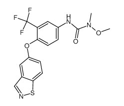 5-[4'-(N-methoxy-N-methylaminocarbonylamino)-2'-trifluoromethylphenoxy]-benzisothiazole Structure