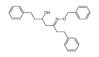 anti-5-benzyloxyimino-1,7-diphenyl-3-heptanol Structure