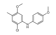 2-chloro-5-methoxy-N-(4-methoxyphenyl)-4-methylaniline Structure