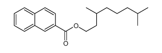 3,7-dimethyloctyl naphthalene-2-carboxylate Structure