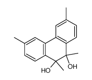3,6,9,10-tetramethyl-9,10-hydrophenanthrene-9,10-diol结构式