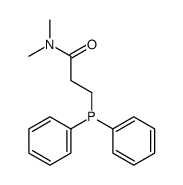 3-diphenylphosphanyl-N,N-dimethylpropanamide结构式