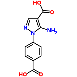 5-Amino-1-(4-carboxyphenyl)-1H-pyrazole-4-carboxylic acid Structure