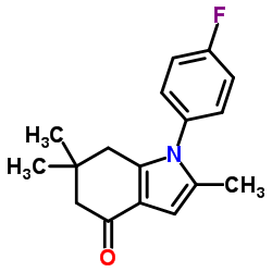1-(4-Fluorophenyl)-2,6,6-trimethyl-1,5,6,7-tetrahydro-4H-indol-4-one Structure