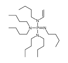 N-butyl-N-[[butyl(ethenyl)amino]-butylimino-(dibutylamino)-λ5-phosphanyl]butan-1-amine Structure
