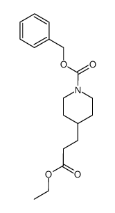 ethyl 1-[(phenylmethoxy)carbonyl]-4-piperidinepropanoate结构式