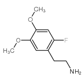 3,4-二甲氧基-6-氟苯乙胺结构式