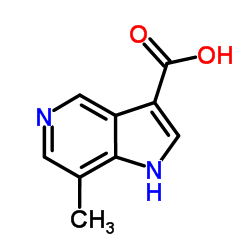 7-甲基-5-氮杂吲哚-3-羧酸结构式